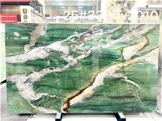 Fuchsite Crystal  Quartzite Slabs