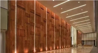 Iran Red  Travertine Slabs