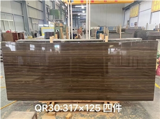 Obama Wood Marble Vein Cut Slabs