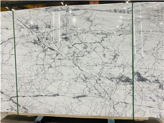 Cararra White Marble Slabs - Polished