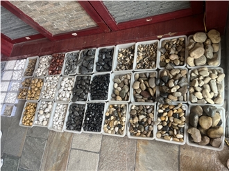 Natural Cobble Stone For Outside Garden Paving Pebble