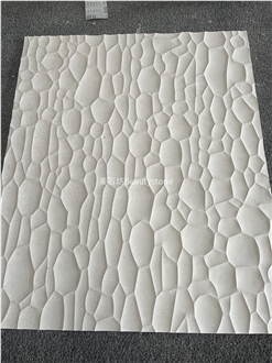 Porto Beige Limestone CNC Wall Panels For House Decoration