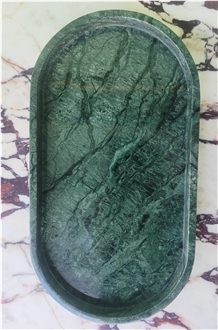 Green Marble Trays Home Decor Product  Jewelry Dishes