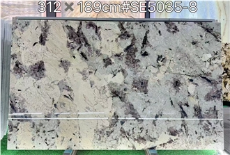 Brazil Bianco Splendor White Granite Mountain Orchid Slabs