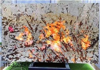 Brazil Gold Peacock Quartzite Slabs