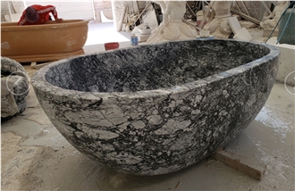 Grey Marble Bathtub 161*101*51Cm