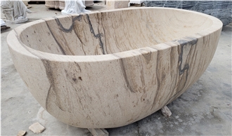 Wood Grain Sandstone Bathtub