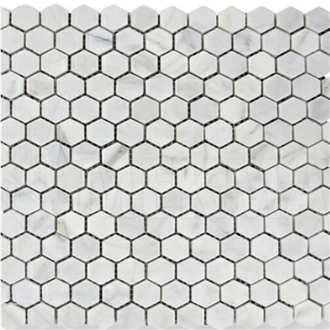 Bianco Ibiza Marble Mosaic Mp-W-Hx22 Hexagon Mosaic Tiles