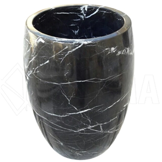 Black Marble Vessel Sink 112