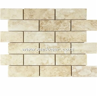 Cappuccino Light Marble Brick Mosaic Mp-Cc-51  Mosaic Tiles