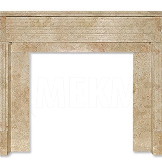 CLASSIC TRAVERTINE FIREPLACE