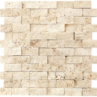 Classic Travertine Splitface Mosaic TS-C-24 Mosaic Tiles