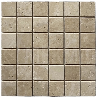 Classic Tumbled Travertine Mosaic Tt-C-44