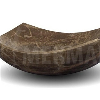 Emperador Dark Marble Vessel Sink 104