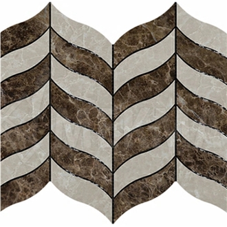 Marble Mosaic Mp-Cb-Lf Leaf Mosaic Tiles