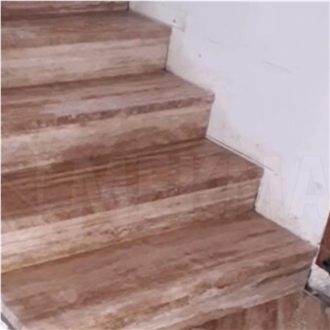 NOCHE VEIN CUT TRAVERTINE STAIRS