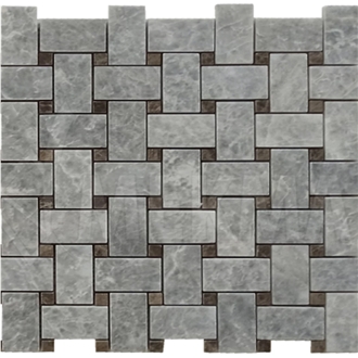 North Grey Marble Mosaic Mp-Gb-B  Mosaic Tiles