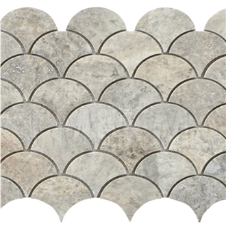 Silver Travertine Mosaic Tf-S-Fs  Mosaic Tiles