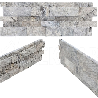 Silver Travertine Puzzle Mosaic Ts-S-Pz15 Splitface Mosaic Tiles