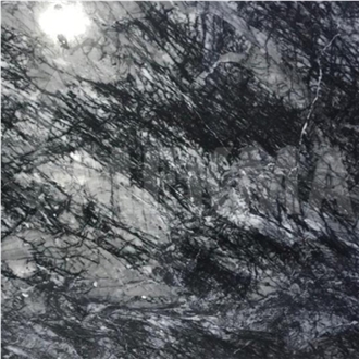 Snow Black Marble Slabs