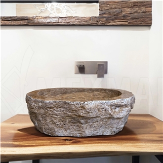 Vessel Sink Model 114 Travertine