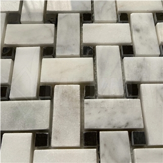 White Marble Mosaic Mp-Wbl-B  Mosaic Tiles