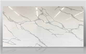 Elegant White Artificial Calacatta Slabs