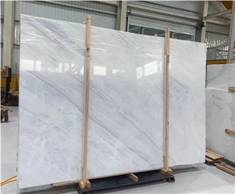 Beautiful White Volakas Marble Slabs For Indoor Design