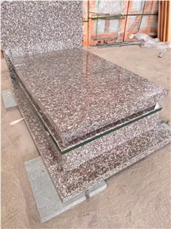 China G664 Durable Granite Tombstone With High Quality