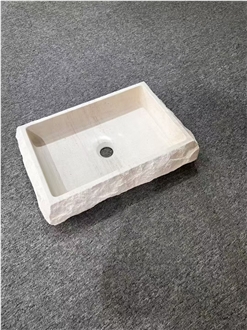 Hot Sale Beige Limestone Elegant Durable Luxury Wash Basin