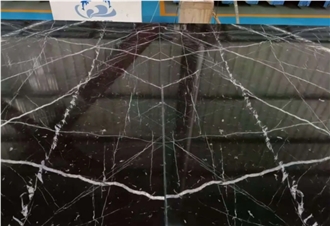 Hot Sale Nero Marquina Marble Slabs For Indoor Design