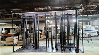 Sliding Pull Push Porcelain Display Rack