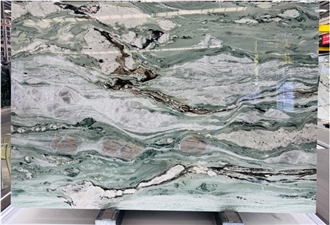 China Green Marble Victoria Verde Slab Tiles