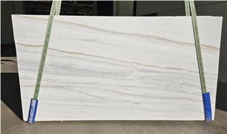 Bianco Lasa Covelano Vena Oro Marble Slabs