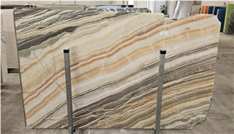 Multicolor Rainbow Onyx Onice Stone Slabs
