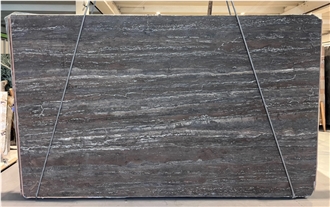 Silver Titanium Travertine Slabs