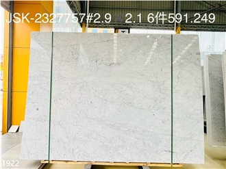 Bianco Carrara Marble Slabs Polished