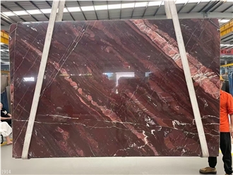 French Red Marble Slabs De Neuville Rosso Francia Classico