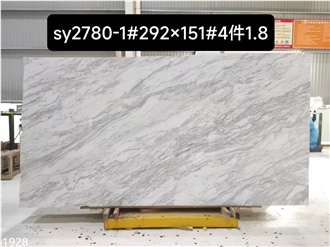 Jazz White Marble Slabs Drama Volakas White Stone Tile