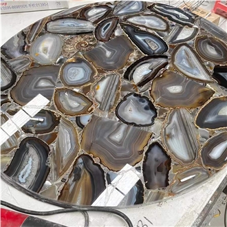 Factory Uruguayan Agate Semiprecious Stone Slabs