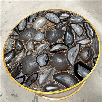 Factory Uruguayan Agate Semiprecious Stone Slabs