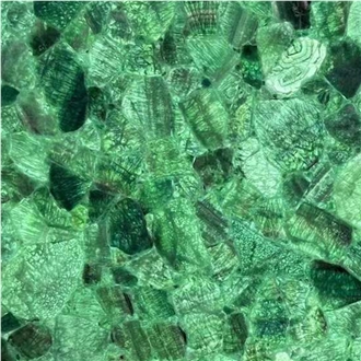 Green Crystal Agate Semiprecious Stone Tiles