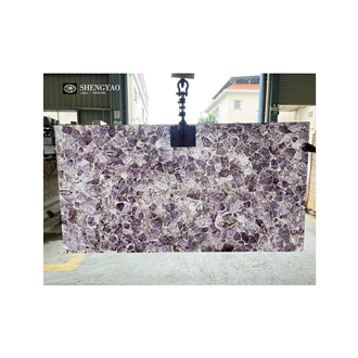 Luxury Amethyst Big Slab Purple Semiprecious Stone Slabs
