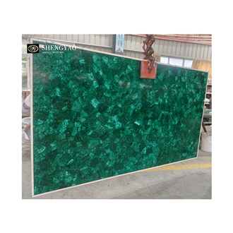 Luxury Green Malachite Semiprecious Stone Slabs