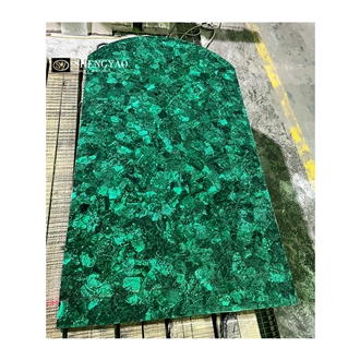 Wholesale Natural Luxury Green Malachite Semiprecious Wall Panels