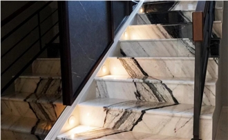 Beatiful Panda White Marble Slabs For Interior Use