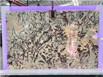 White Persa Polished Granite Slabs For Wall And Floor