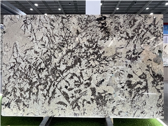 White Persa Polished Granite Slabs For Wall And Floor