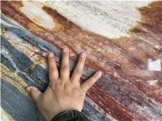 Brazilian Natural Quartzite Spectacular Impression Slabs