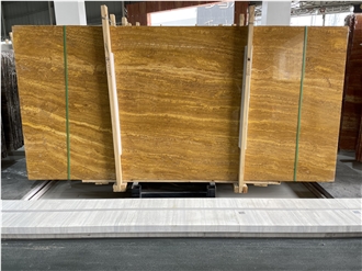 Iran Yellow Travertine Slabs